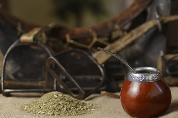 Argentine Mate, national drink of the gauchos. 