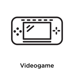 Fototapeta premium Videogame icon vector sign and symbol isolated on white background