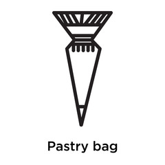Pastry bag icon isolated on white background