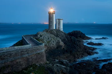 Photo sur Plexiglas Phare Le Petit Minou lighthouse near Brest city, Bretagne, France