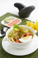 Asian style noodle soup