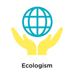 Ecologism icon vector sign and symbol isolated on white background