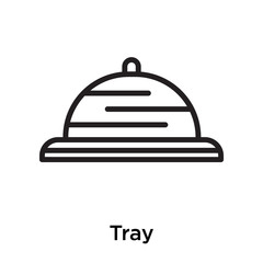 Tray icon isolated on white background