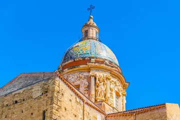Foto op Plexiglas Chiesa del Carmine Maggiore in Palermo, Sicily, Italy © dudlajzov