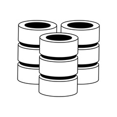 Servers disks technology vector illustration graphic design