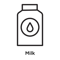 Milk icon isolated on white background