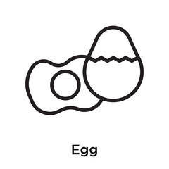 Egg icon isolated on white background