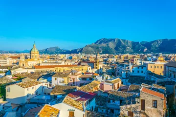 Fotobehang Aerial view of Palermo, Sicily, Italy © dudlajzov