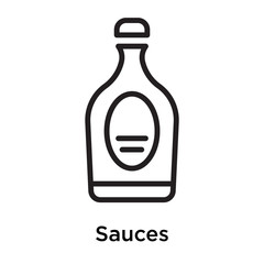 Sauces icon isolated on white background