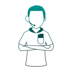 Soccer referee cartoon vector illustration graphic design