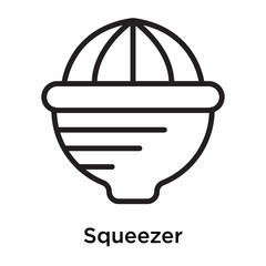 Squeezer icon isolated on white background