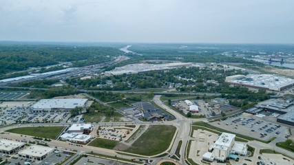 Beautiful aerial view of the Peoria City