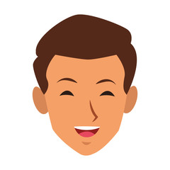 Man face cartoon vector illustration graphic design