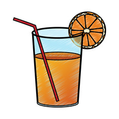 Delicious orange juice vector illustration graphic design