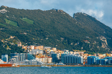 Rock of Gibraltar on a sunny day