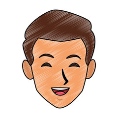 Man face cartoon vector illustration graphic design