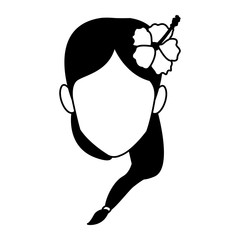 woman faceless cartoon vector illustration graphic design