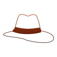 Summer fashion hat vector illustration graphic design