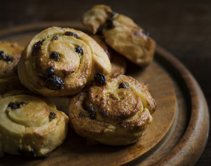 Baked chocolate danish food photography recipe idea