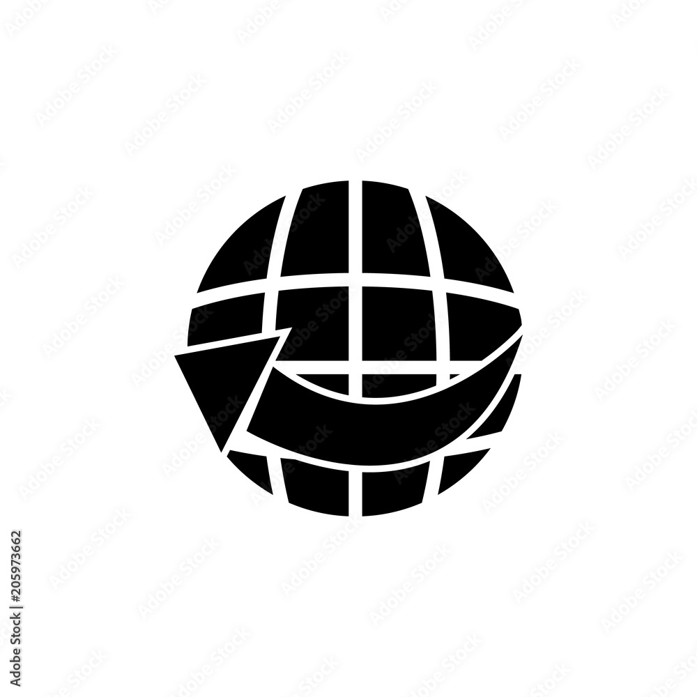 Poster global movement icon. element of web icon for mobile concept and web apps. isolated global movement 
