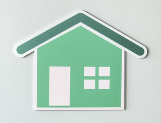 Home insurance cut out icon
