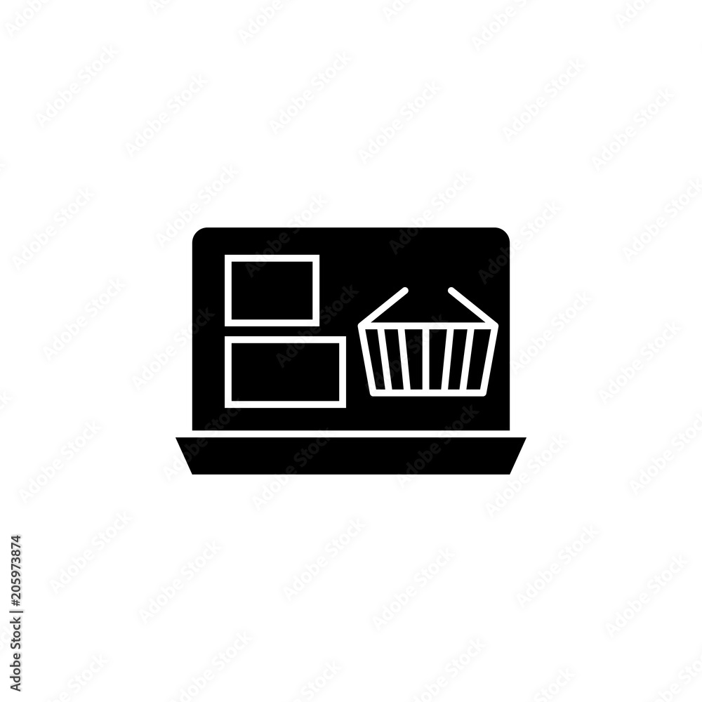 Poster online purchase icon. element of web icon for mobile concept and web apps. isolated online purchase 