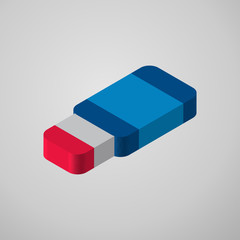 Eraser icon isolated on white background