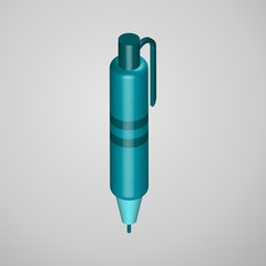 Pen icon isolated on white background