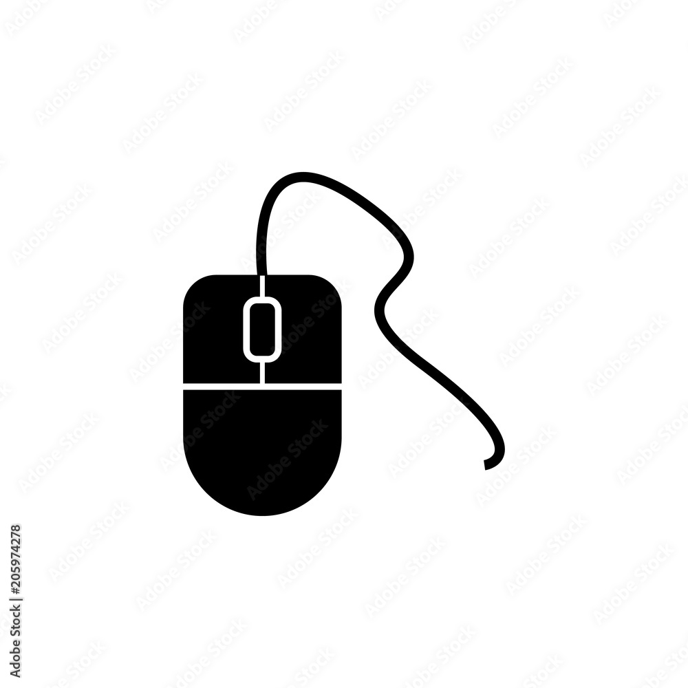 Poster computer mouse icon. element of web icon for mobile concept and web apps. isolated computer mouse ic