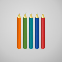 Pencils icon isolated on white background