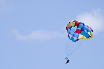 Couple Parasailing