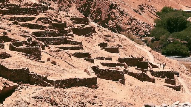 Pukara De Quitor Ruins, in San Pedro De Atacama (Chile).