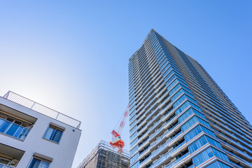 Obraz premium 高層マンションの建設イメージ High-rise condominium