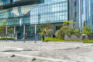 Contemporary Architecture Office Building Cityscape Personal Perspective Concept