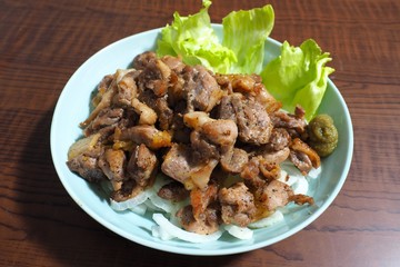 地鶏の炭火焼