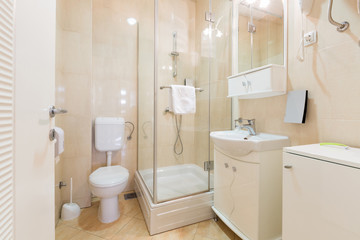 Interior of a hotel bathroom