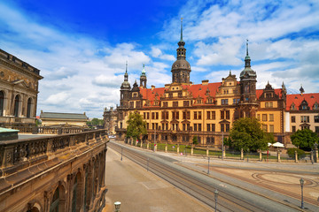 Residenzschloss near Zwinger Dresden Germany