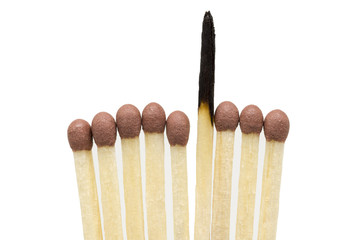 pack of brown matchsticks