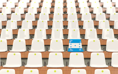 Fototapeta premium Stadium seat with flag of honduras