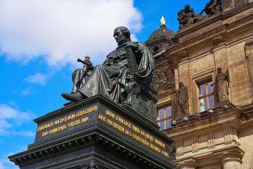 Fototapeta na wymiar Friedrich August II Denkmal Dresden statue Germany