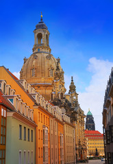 Fototapeta premium Dresden facades Saxony of Germany