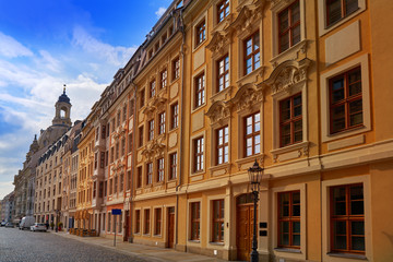 Fototapeta na wymiar Dresden facades Saxony of Germany