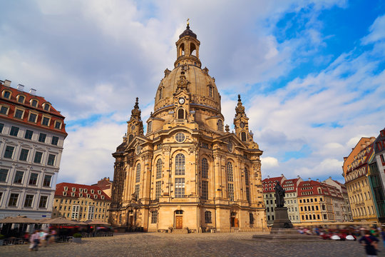 Dresden Frauenkirche Church In Saxony Germany