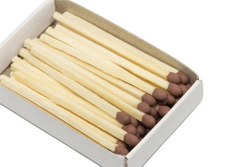 one box with brown matches