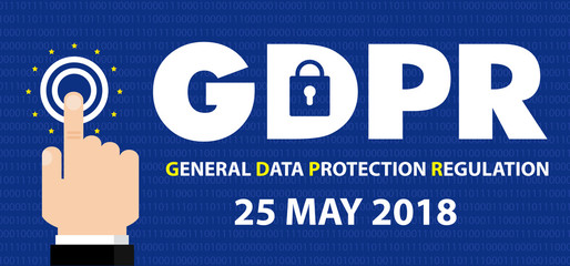 General Data Protection Regulation (GDPR) Concept Illustration - 25 May 2018