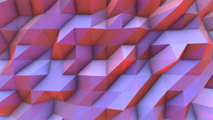 Abstract background 3D render wall triangle pattern