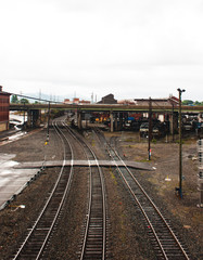 Fototapeta na wymiar Railroad Tracks Roanoke