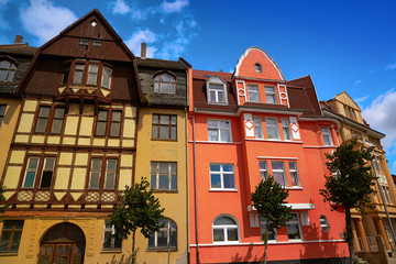Nordhausen downtown facades Thuringia Germany