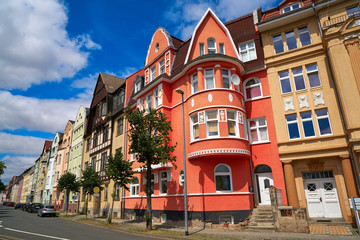 Naklejka na ściany i meble Nordhausen downtown facades Thuringia Germany
