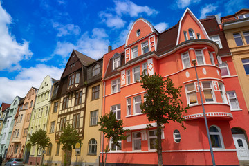 Nordhausen downtown facades Thuringia Germany